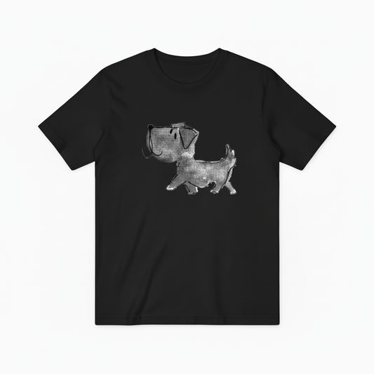 Watercolor Dog Graphic Tee Minimalist Animal Lover T7000