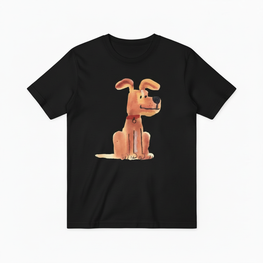 Watercolor Dog Graphic Tee Minimalist Animal Lover Gift T7006