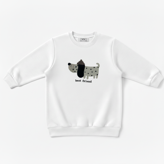 Best Friend Dalmatian Abstract Art Pet Crewneck C1070