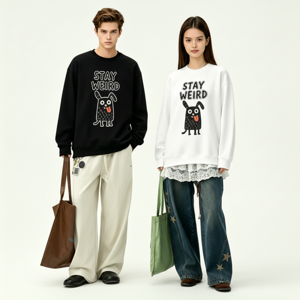 Stay Weird Monster Dog Crewneck C1137