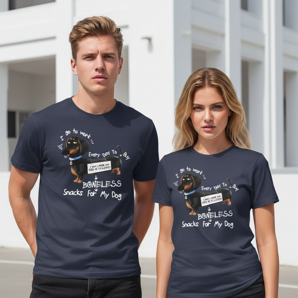 Couple Blonde Navy Tee