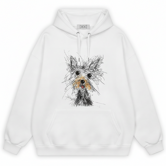 Sketch Portrait Schnauzer Graphic Hoodie H1113