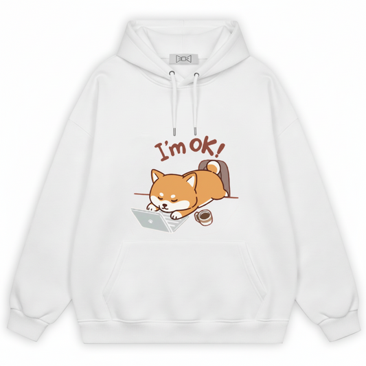 Funny Shiba Inu Laptop Graphic Hoodie H1098