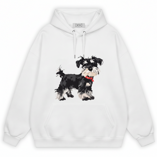 Cute Schnauzer Puppy Watercolor Art Hoodie H1097