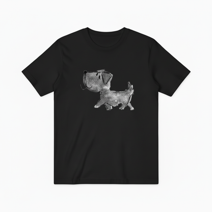 Watercolor Dog Graphic Tee Minimalist Animal Lover  T7000