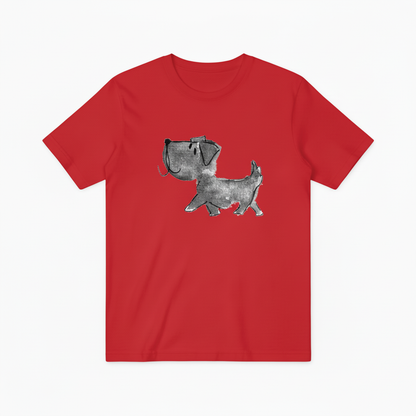 Watercolor Dog Graphic Tee Minimalist Animal Lover  T7000