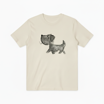 Watercolor Dog Graphic Tee Minimalist Animal Lover  T7000