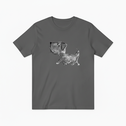Watercolor Dog Graphic Tee Minimalist Animal Lover  T7000