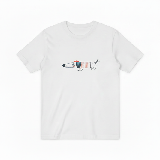 French Dachshund Graphic Tee | Funny Dog Lover T-Shirt T7001