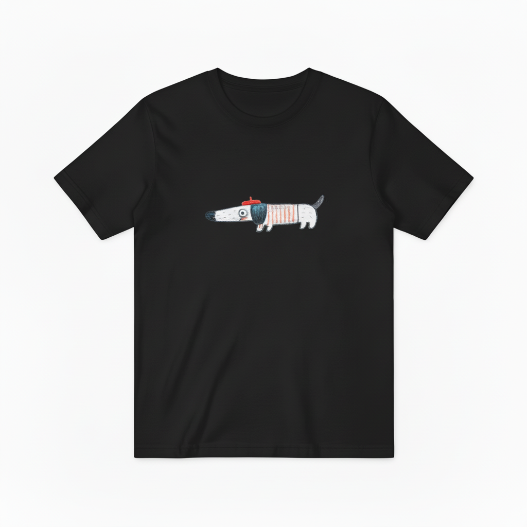 French Dachshund Graphic Tee | Funny Dog Lover T-Shirt T7001