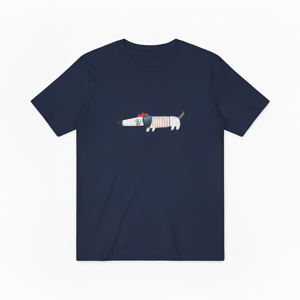 French Dachshund Graphic Tee | Funny Dog Lover T-Shirt T7001