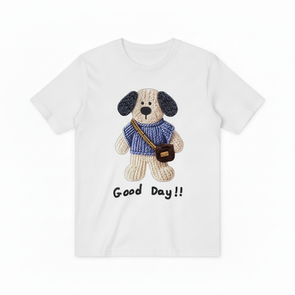 Good Day Dog Graphic Tee Cute Animal Lover T7002
