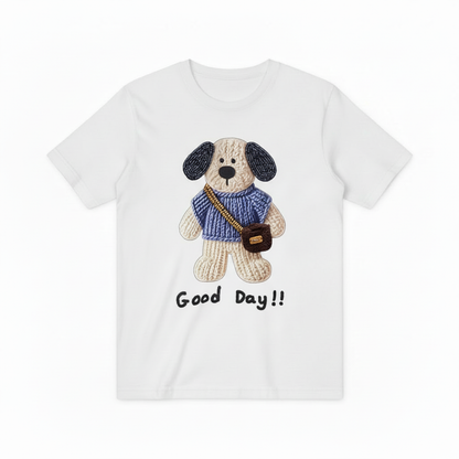 Good Day Dog Graphic Tee Cute Animal Lover T7002
