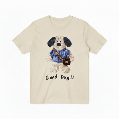 Good Day Dog Graphic Tee Cute Animal Lover T7002