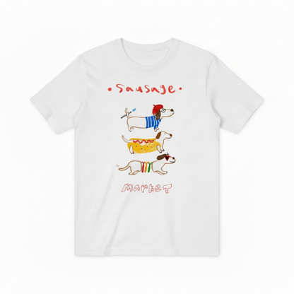 Sausage Market Dachshund Graphic Tee | Funny Dog T-Shirt T7004