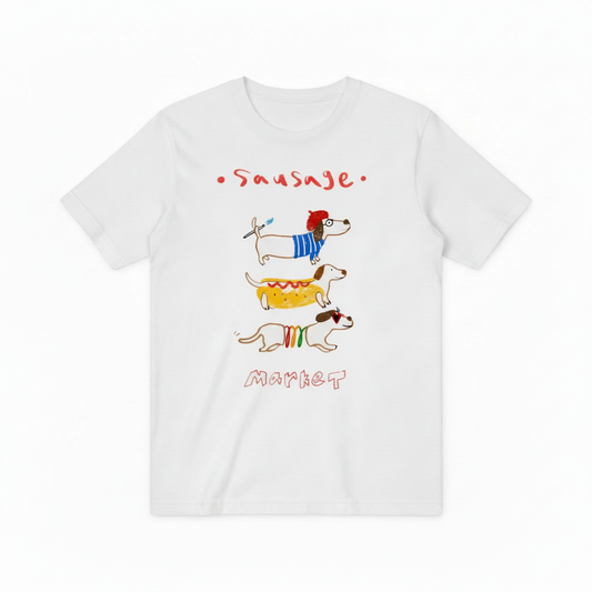 Sausage Market Dachshund Graphic Tee | Funny Dog T-Shirt T7004