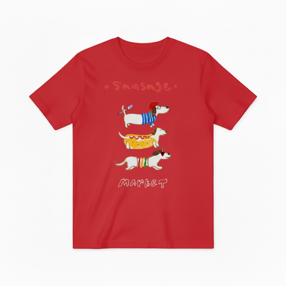 Sausage Market Dachshund Graphic Tee | Funny Dog T-Shirt T7004