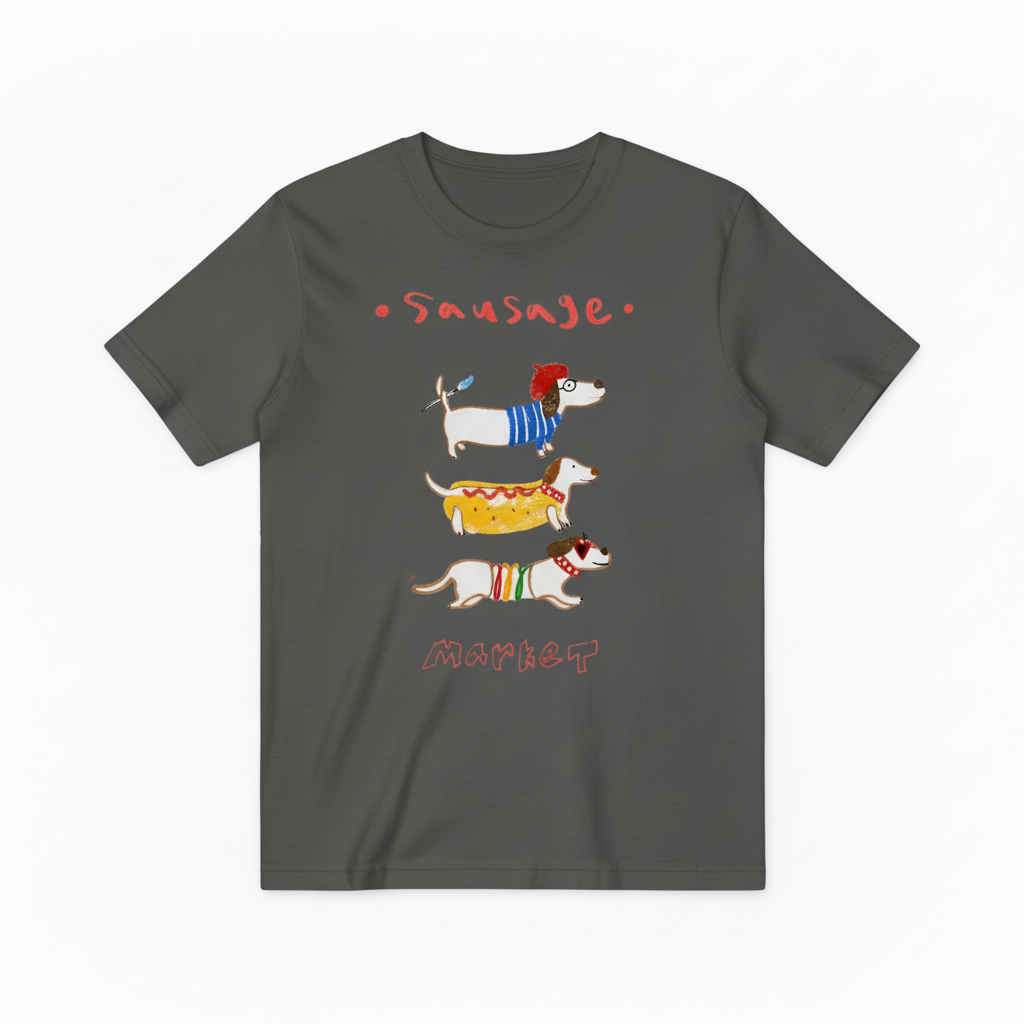 Sausage Market Dachshund Graphic Tee | Funny Dog T-Shirt T7004
