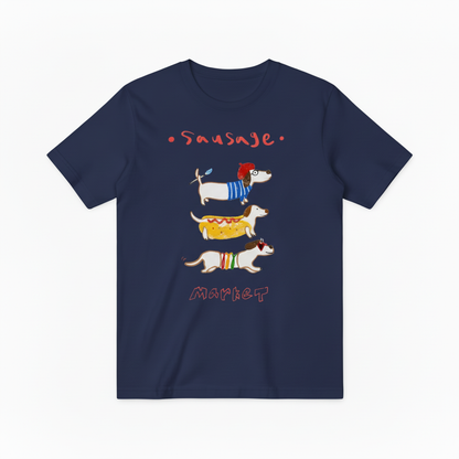 Sausage Market Dachshund Graphic Tee | Funny Dog T-Shirt T7004