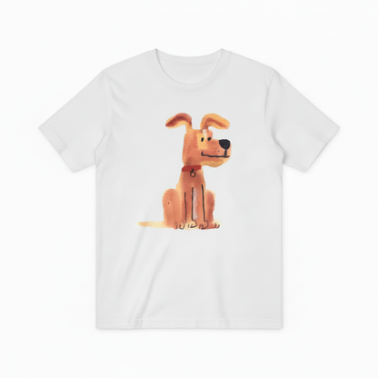 Watercolor Dog Graphic Tee Minimalist Animal Lover Gift T7006