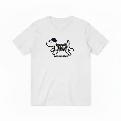 Spring Coil Dog Graphic Tee Funny Animal Lover T7008