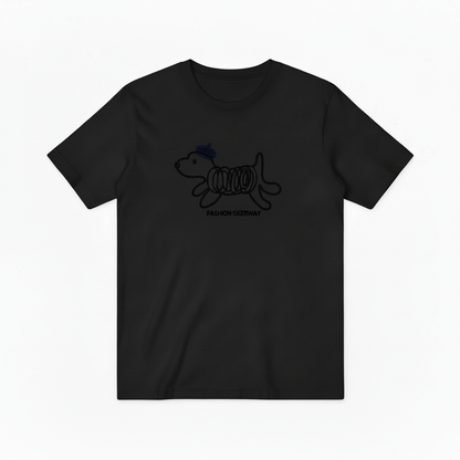 Spring Coil Dog Graphic Tee Funny Animal Lover T7008