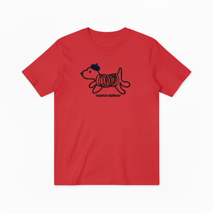 Spring Coil Dog Graphic Tee Funny Animal Lover T7008
