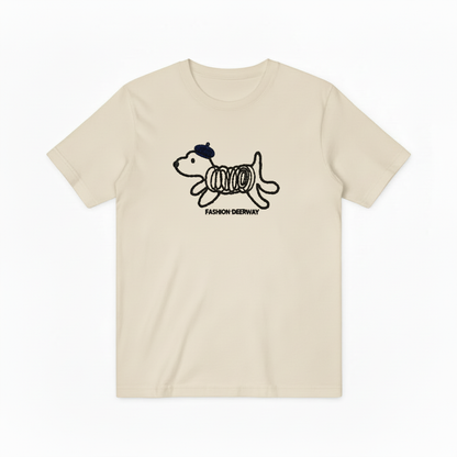 Spring Coil Dog Graphic Tee Funny Animal Lover T7008