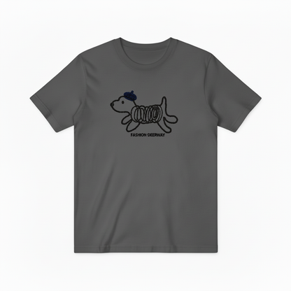 Spring Coil Dog Graphic Tee Funny Animal Lover T7008