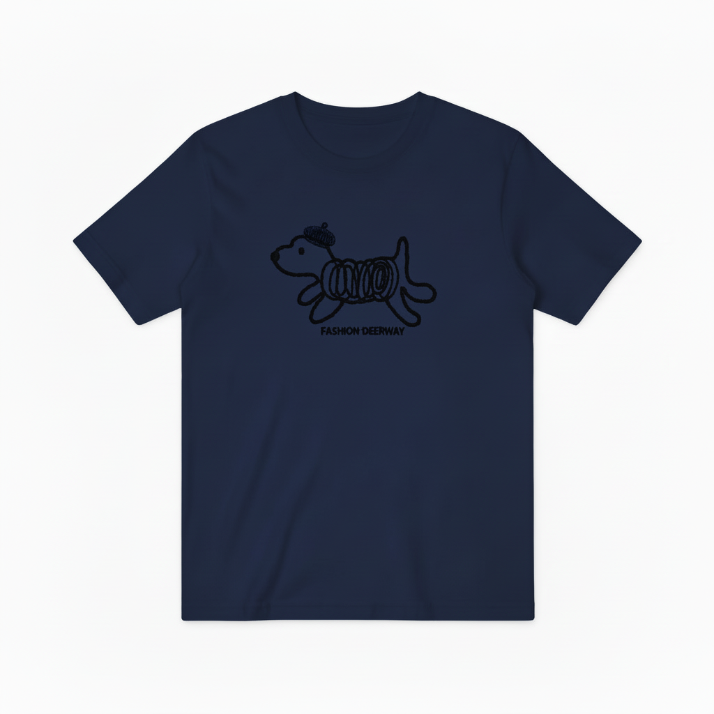 Spring Coil Dog Graphic Tee Funny Animal Lover T7008