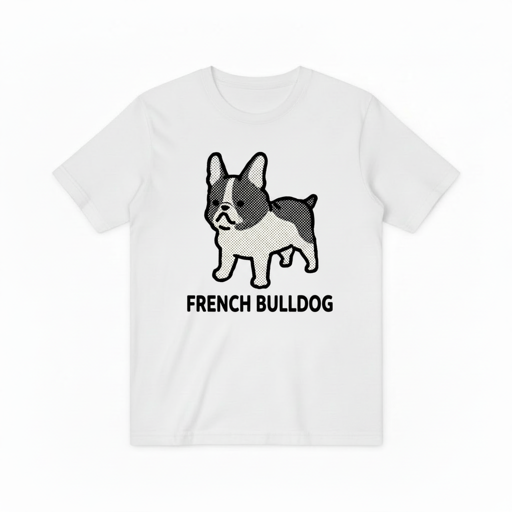 French Bulldog Graphic Tee Retro Animal Lover Gift T7010