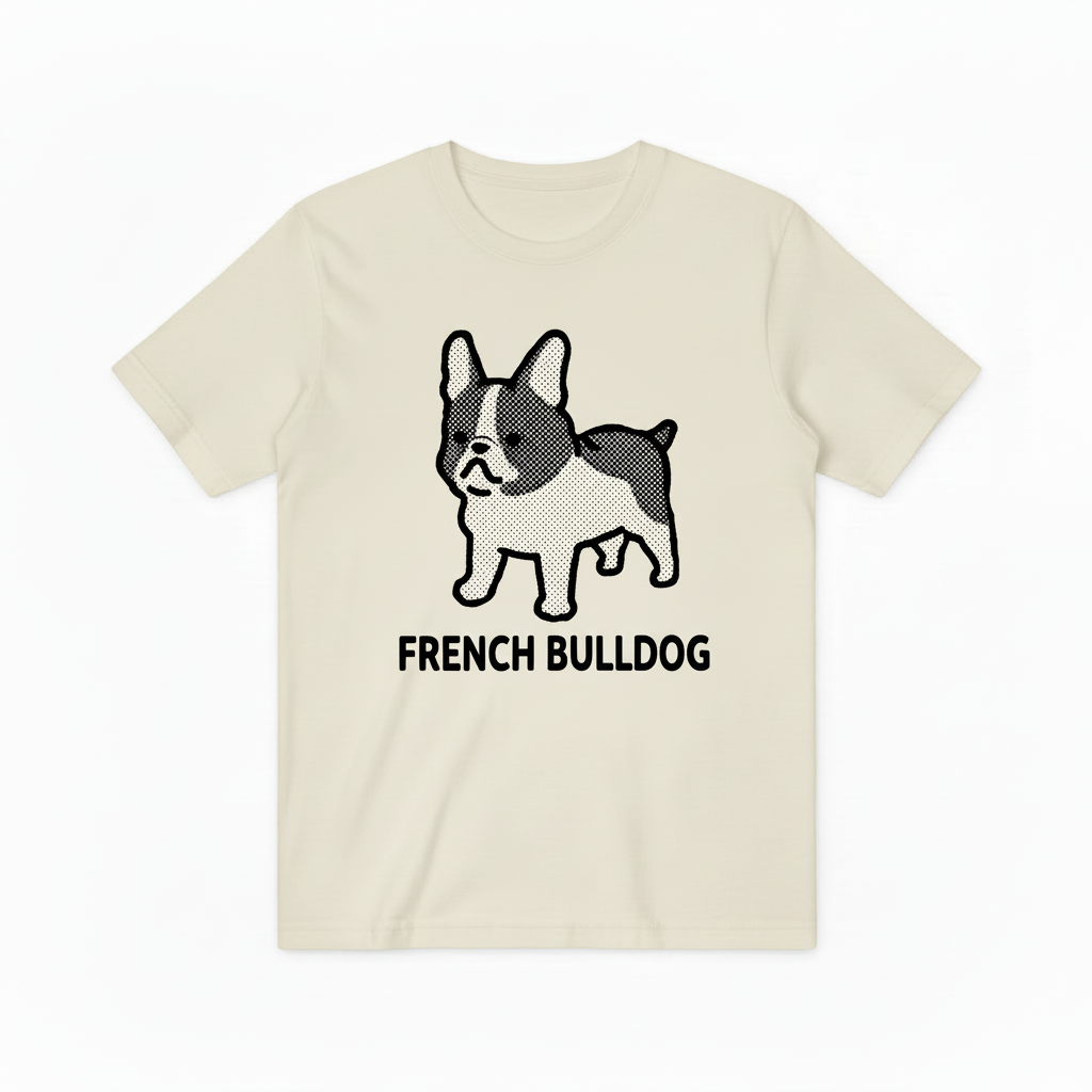 French Bulldog Graphic Tee Retro Animal Lover Gift T7010