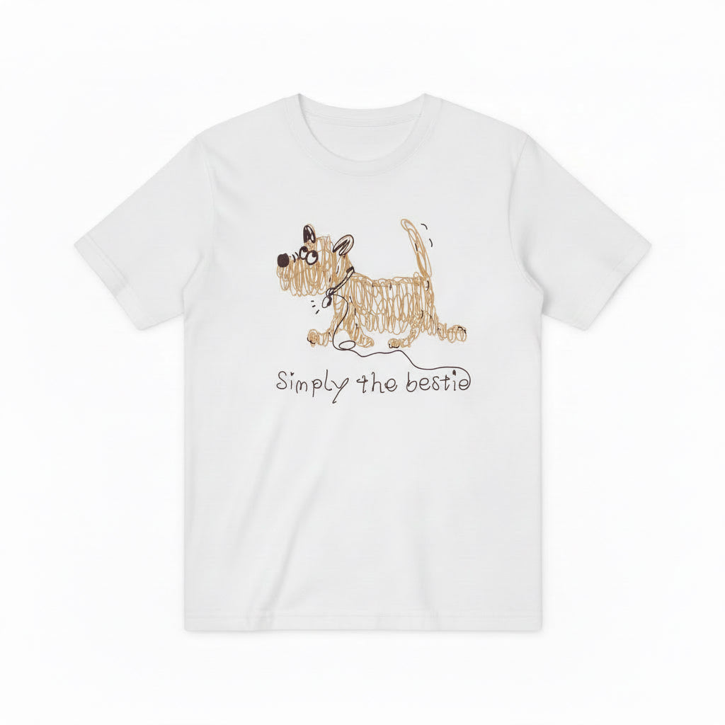 Doodle Dog Graphic Tee Playful Animal Lover Gift T7012