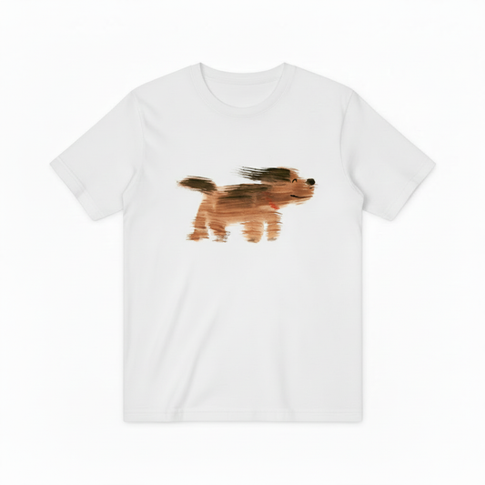 Watercolor Dog Graphic Tee Minimalist Animal Lover Gift T7014