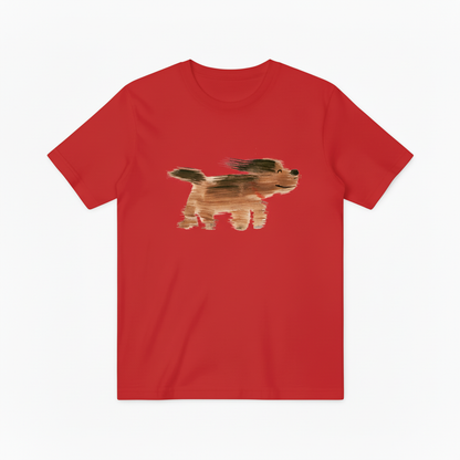 Watercolor Dog Graphic Tee Minimalist Animal Lover Gift T7014