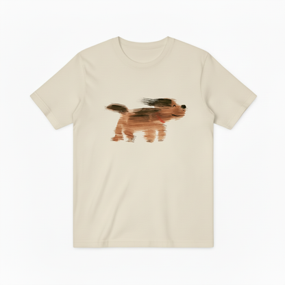 Watercolor Dog Graphic Tee Minimalist Animal Lover Gift T7014