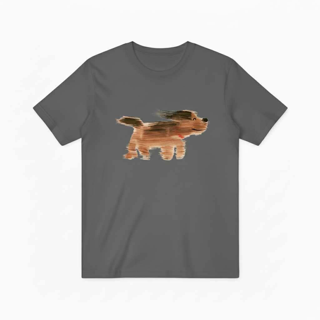Watercolor Dog Graphic Tee Minimalist Animal Lover Gift T7014