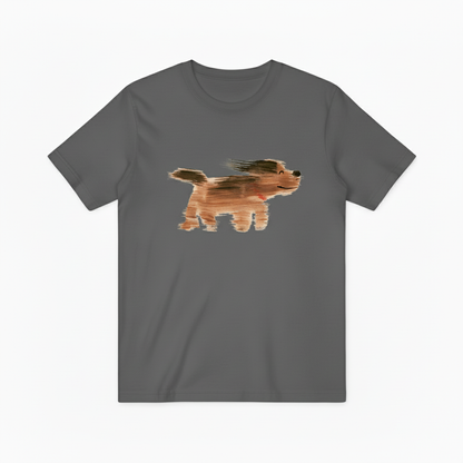 Watercolor Dog Graphic Tee Minimalist Animal Lover Gift T7014
