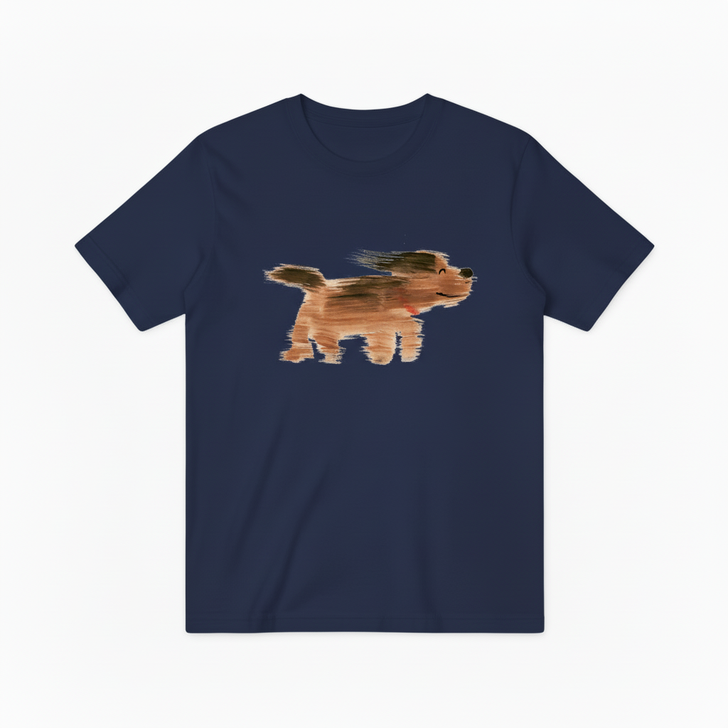 Watercolor Dog Graphic Tee Minimalist Animal Lover Gift T7014