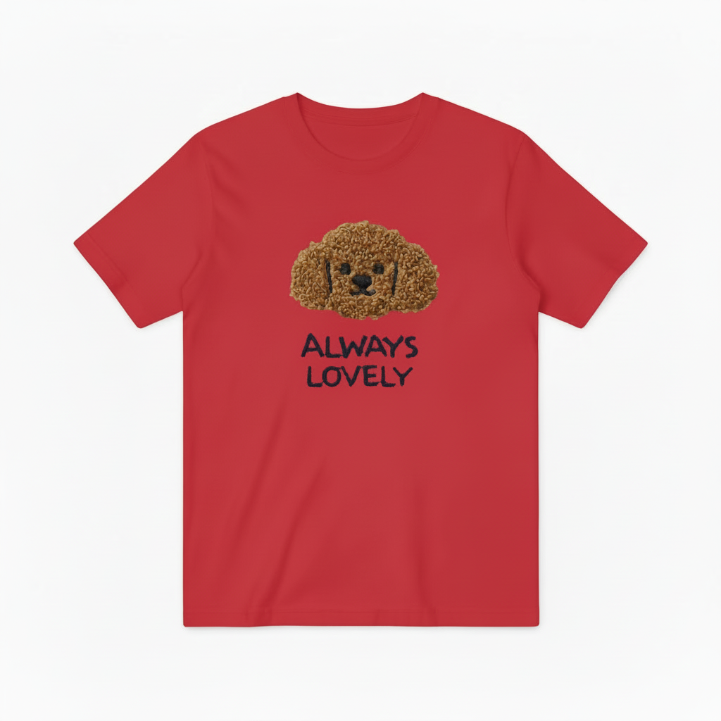 Poodle Dog Graphic Tee Cute Animal Lover Gift T7017