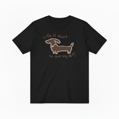Dachshund Dog Graphic Tee Funny Short Legs Animal Lover T7019