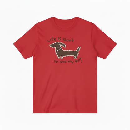 Dachshund Dog Graphic Tee Funny Short Legs Animal Lover T7019