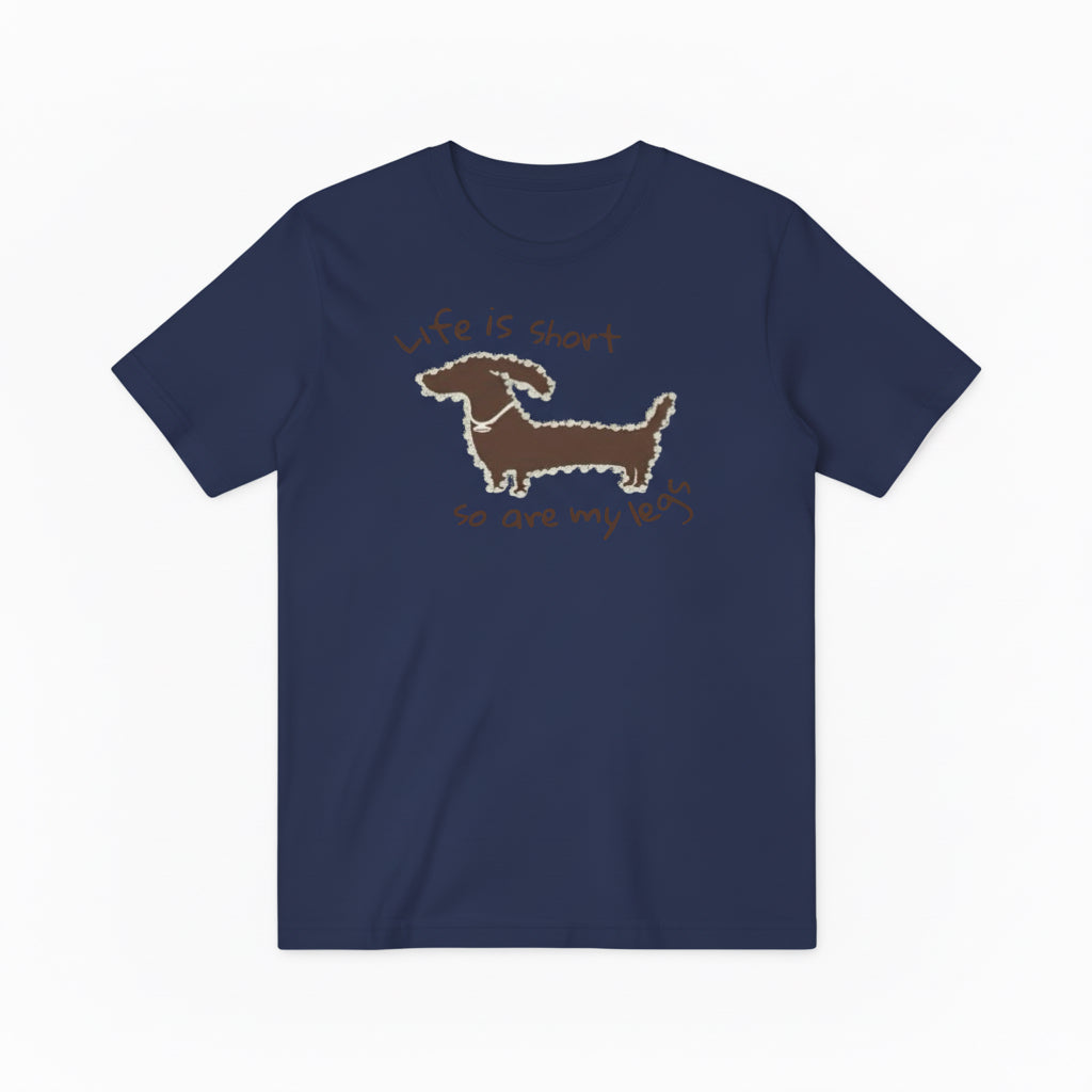 Dachshund Dog Graphic Tee Funny Short Legs Animal Lover T7019