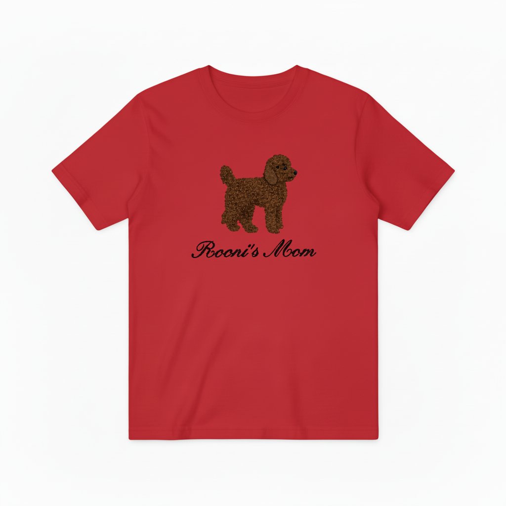 Poodle Dog Mom Graphic Tee Cute Animal Lover Gift T7021