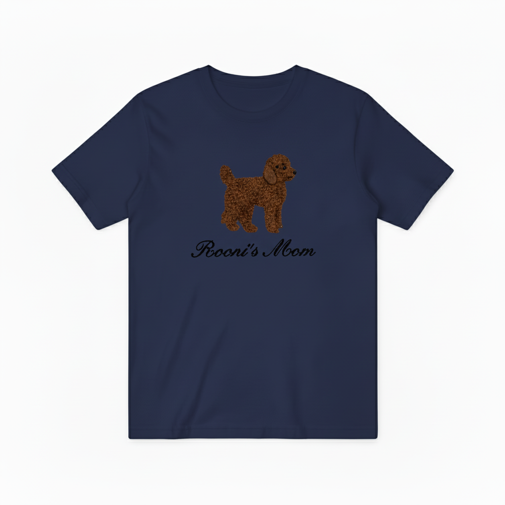 Poodle Dog Mom Graphic Tee Cute Animal Lover Gift T7021