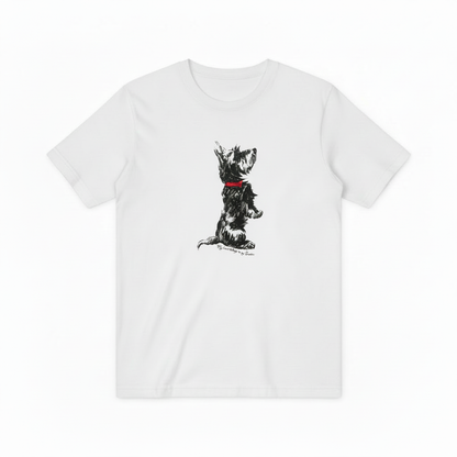 Scottie Dog Graphic Tee Vintage Animal Lover Gift T7024