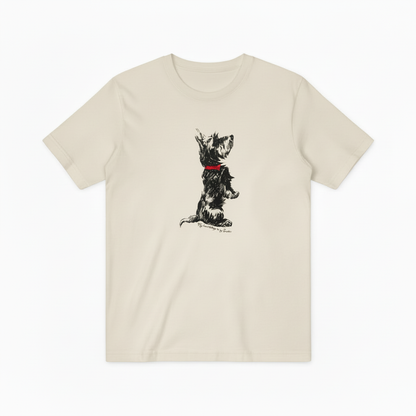 Scottie Dog Graphic Tee Vintage Animal Lover Gift T7024