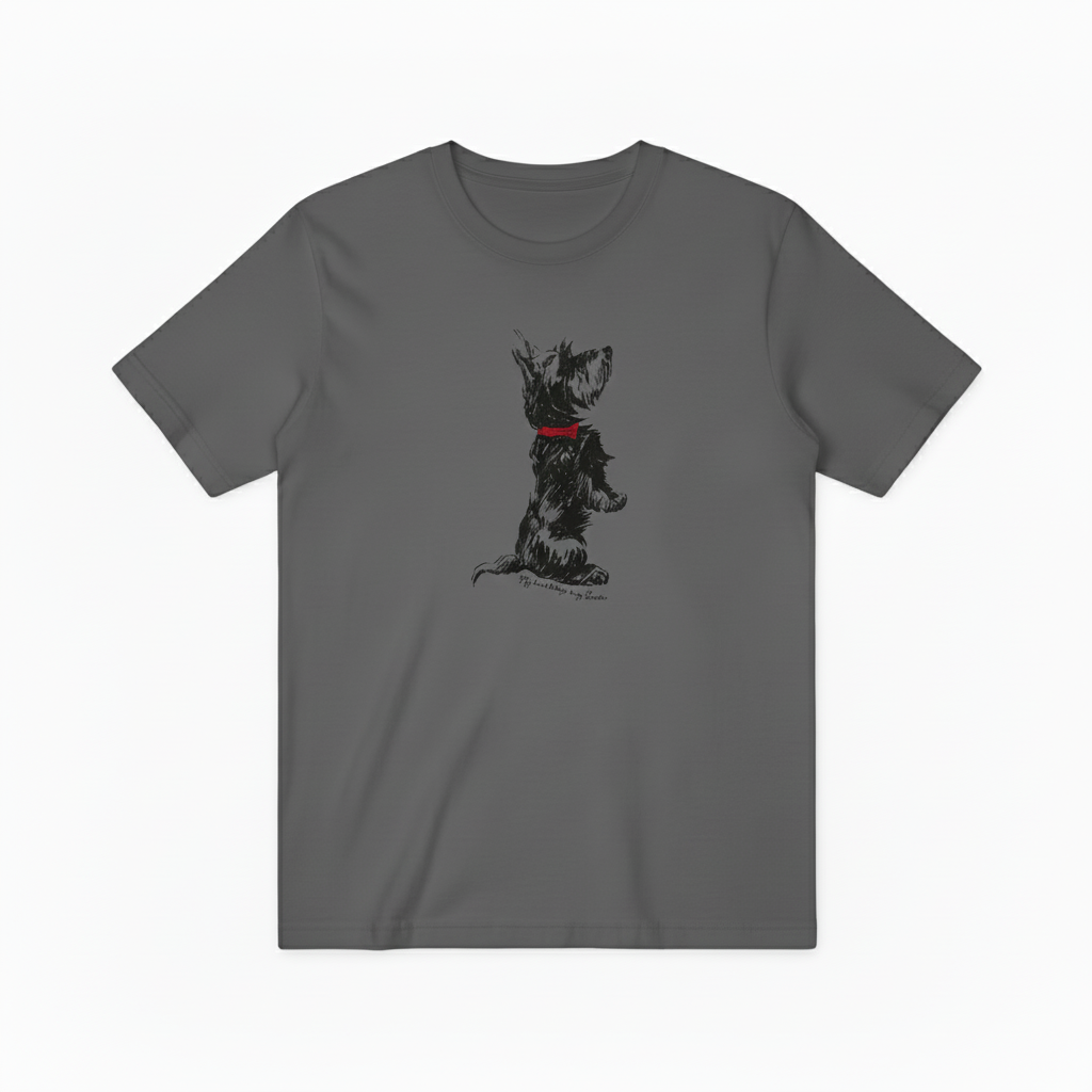 Scottie Dog Graphic Tee Vintage Animal Lover Gift T7024