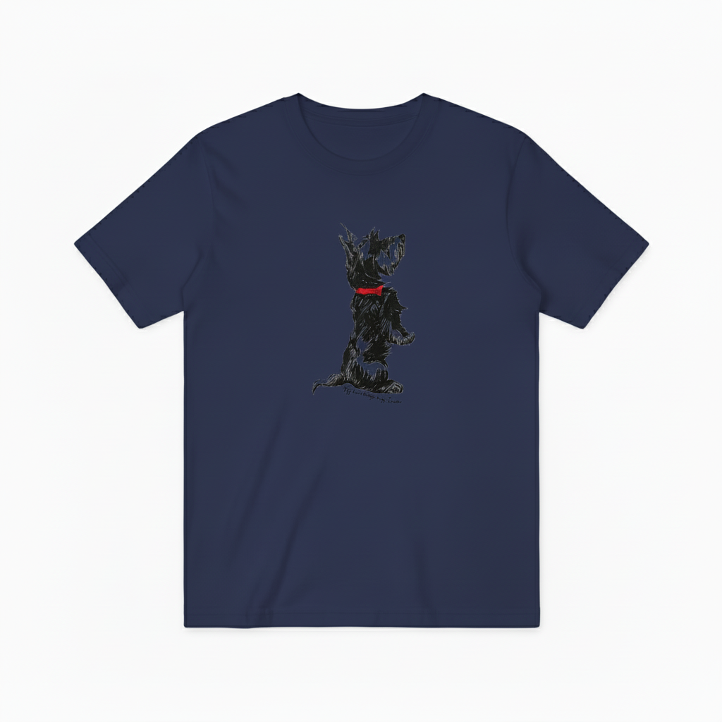 Scottie Dog Graphic Tee Vintage Animal Lover Gift T7024