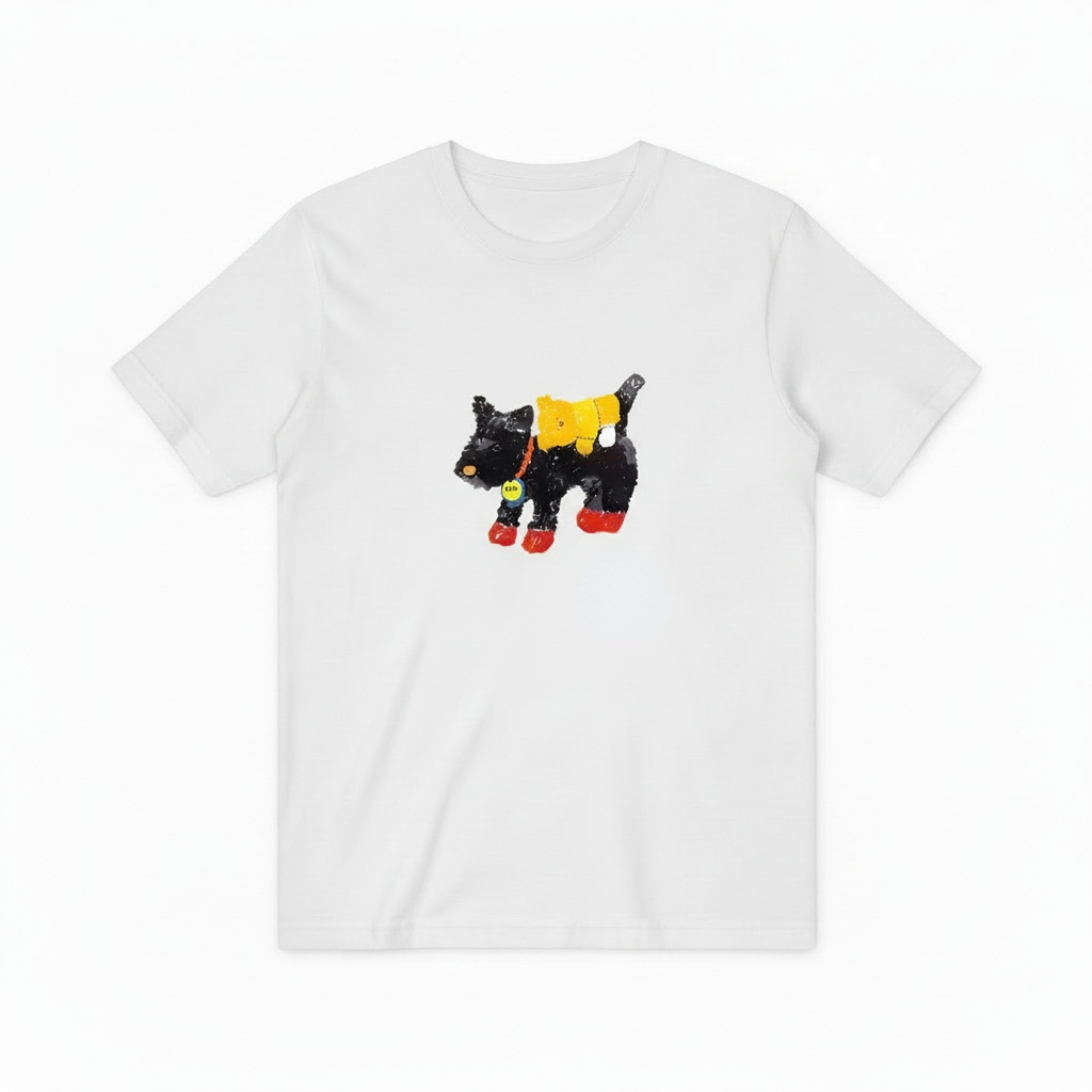 Scottie Dog Raincoat Graphic Tee Funny Animal Lover Gift T7025
